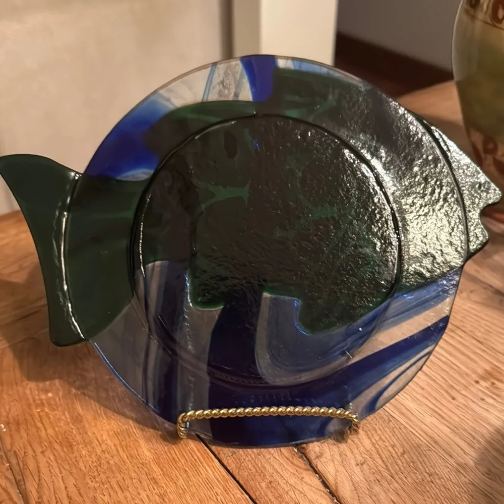 Colorful Glass Fish Decor